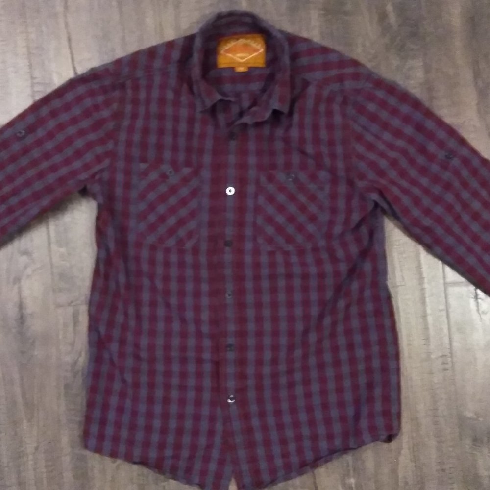 Red Camel Long Sleeve Casual Checkered Shirt